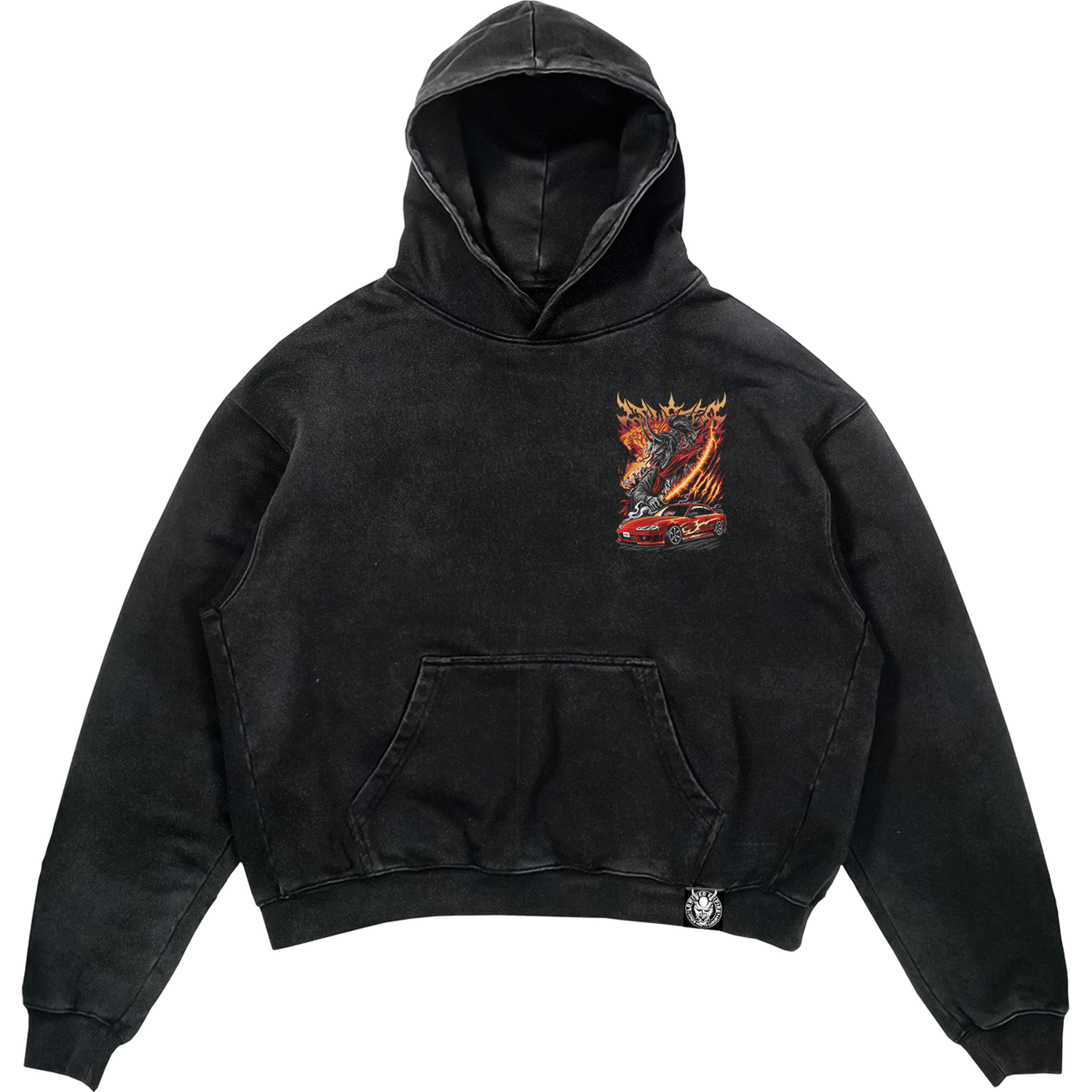 Katana Drift Vintage Hoodie - Hoodie