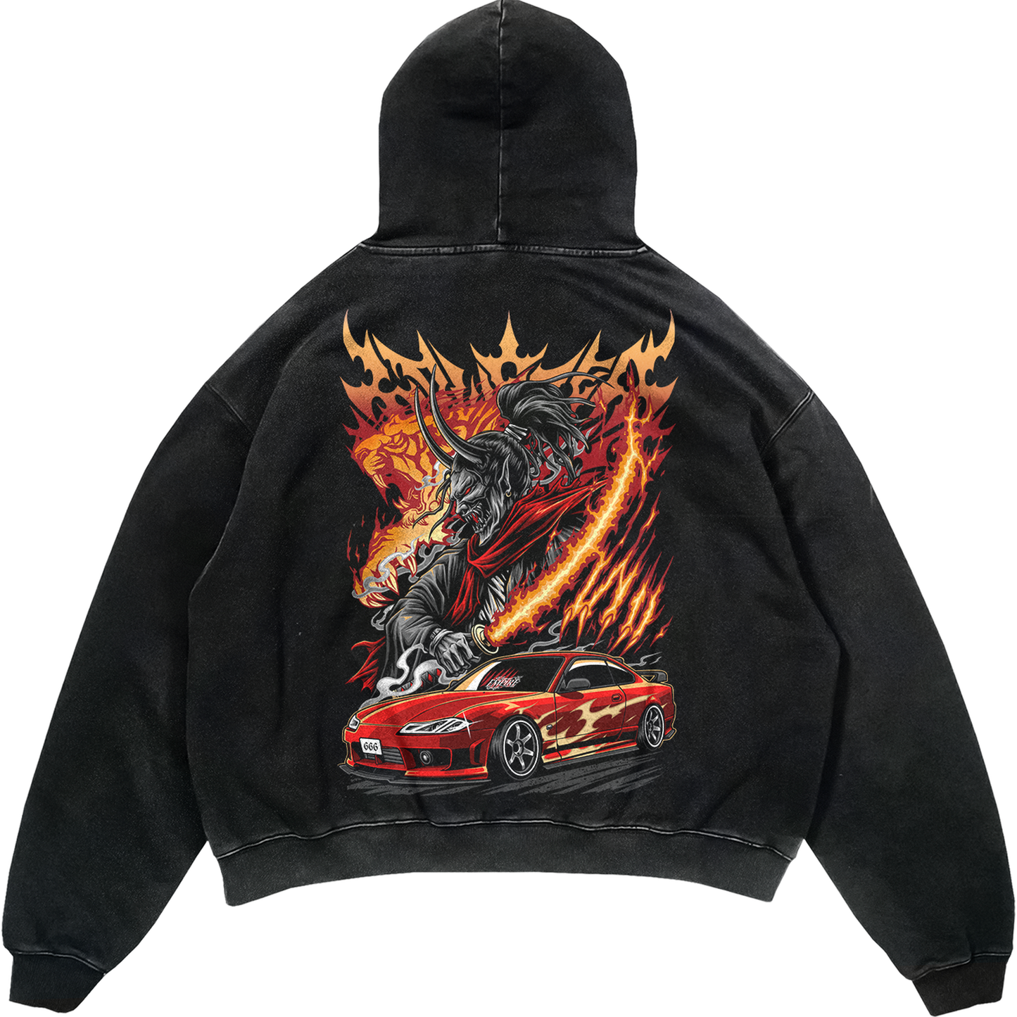 Katana Drift Vintage Hoodie - Hoodie