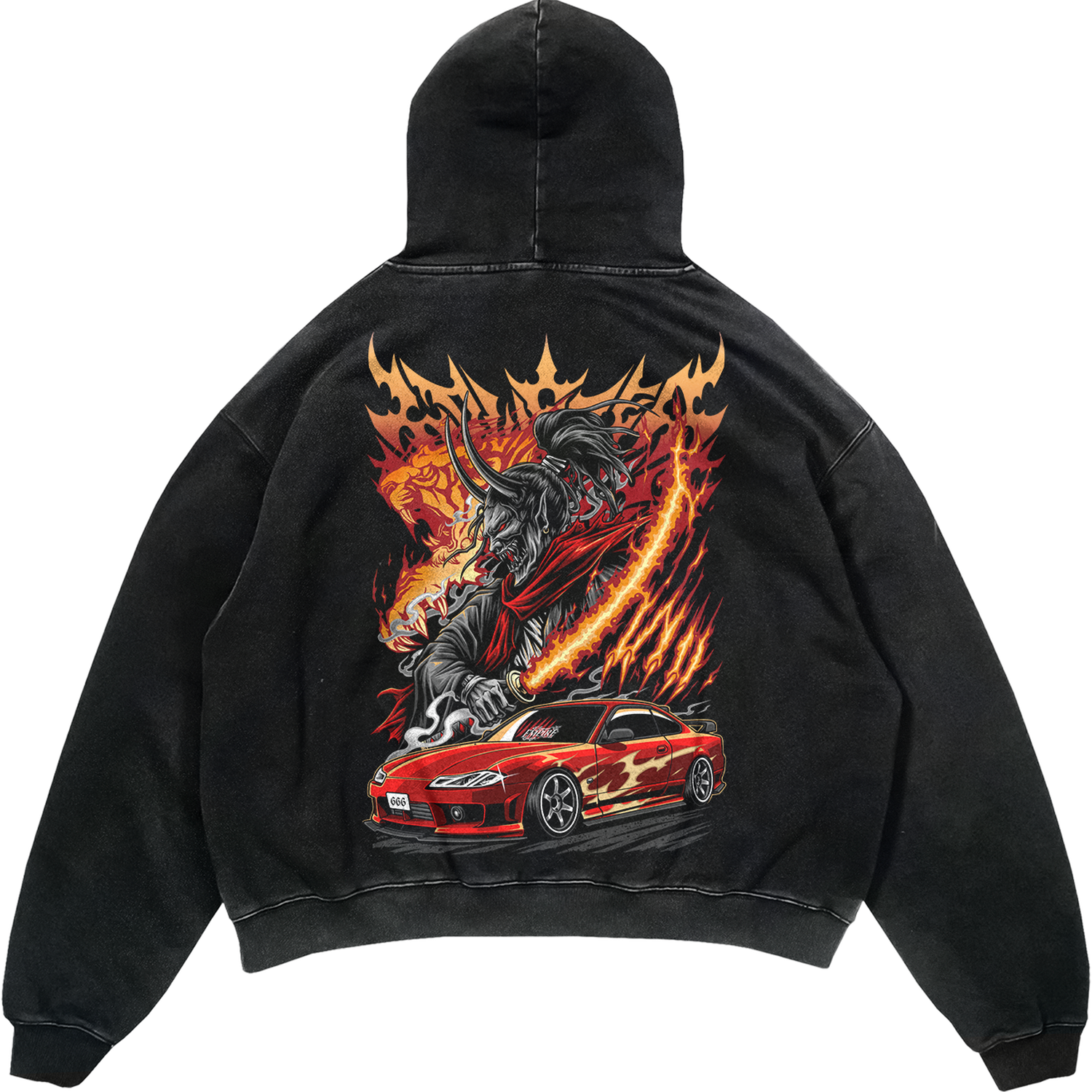 Katana Drift Vintage Hoodie - Hoodie