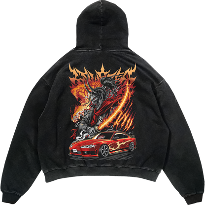 Katana Drift Vintage Hoodie - Hoodie