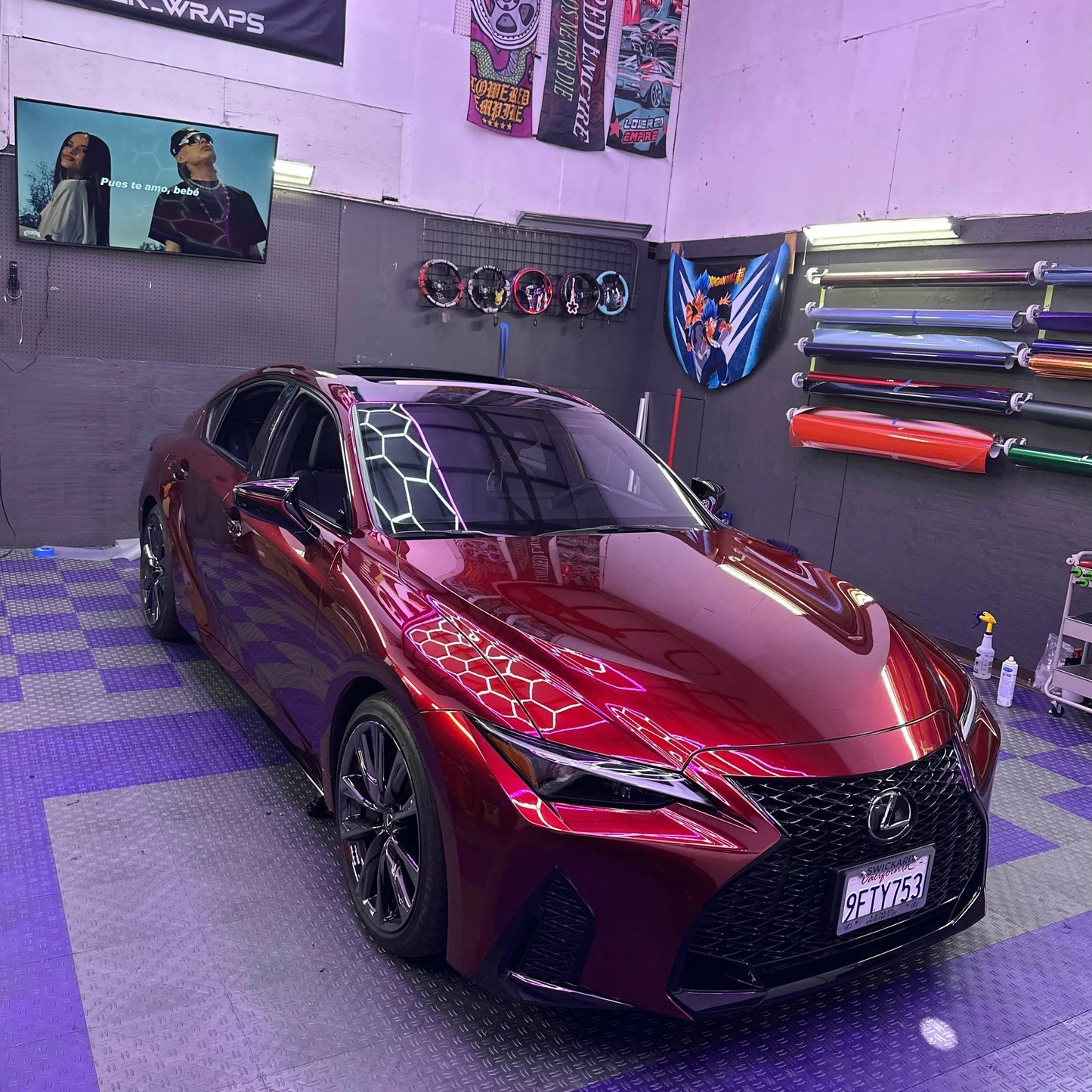 Liquid Dragon Red - FULL ROLL 5X59 FEET