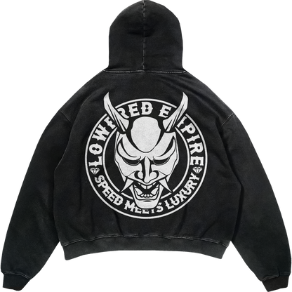 Lowered Empire Acid Wash OG Logo Hoodie - Hoodie