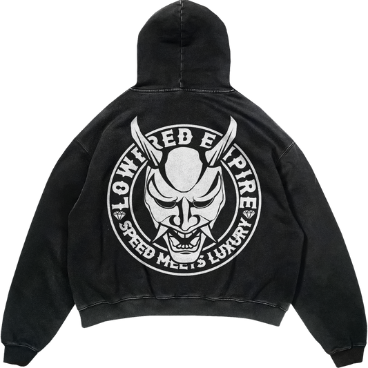 Lowered Empire Acid Wash OG Logo Hoodie - Hoodie