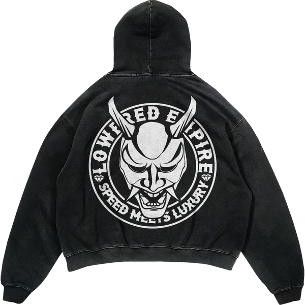 Lowered Empire Acid Wash OG Logo Hoodie