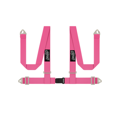 Lowered Empire Flamed Harness Belt- Pink- Pre order