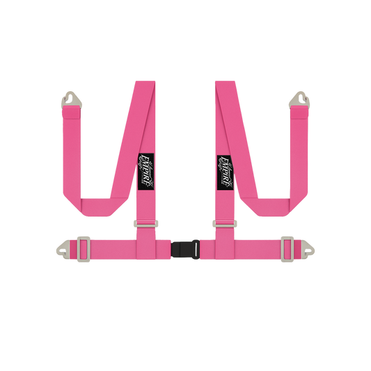 Lowered Empire Flamed Harness Belt- Pink- Pre order