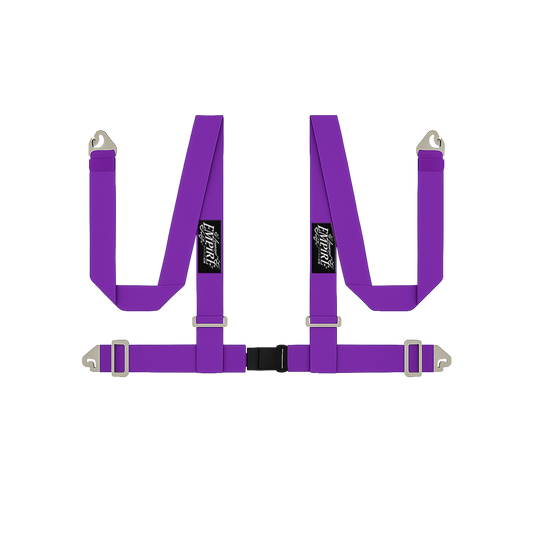 Lowered Empire Flamed Harness Belt- Purple