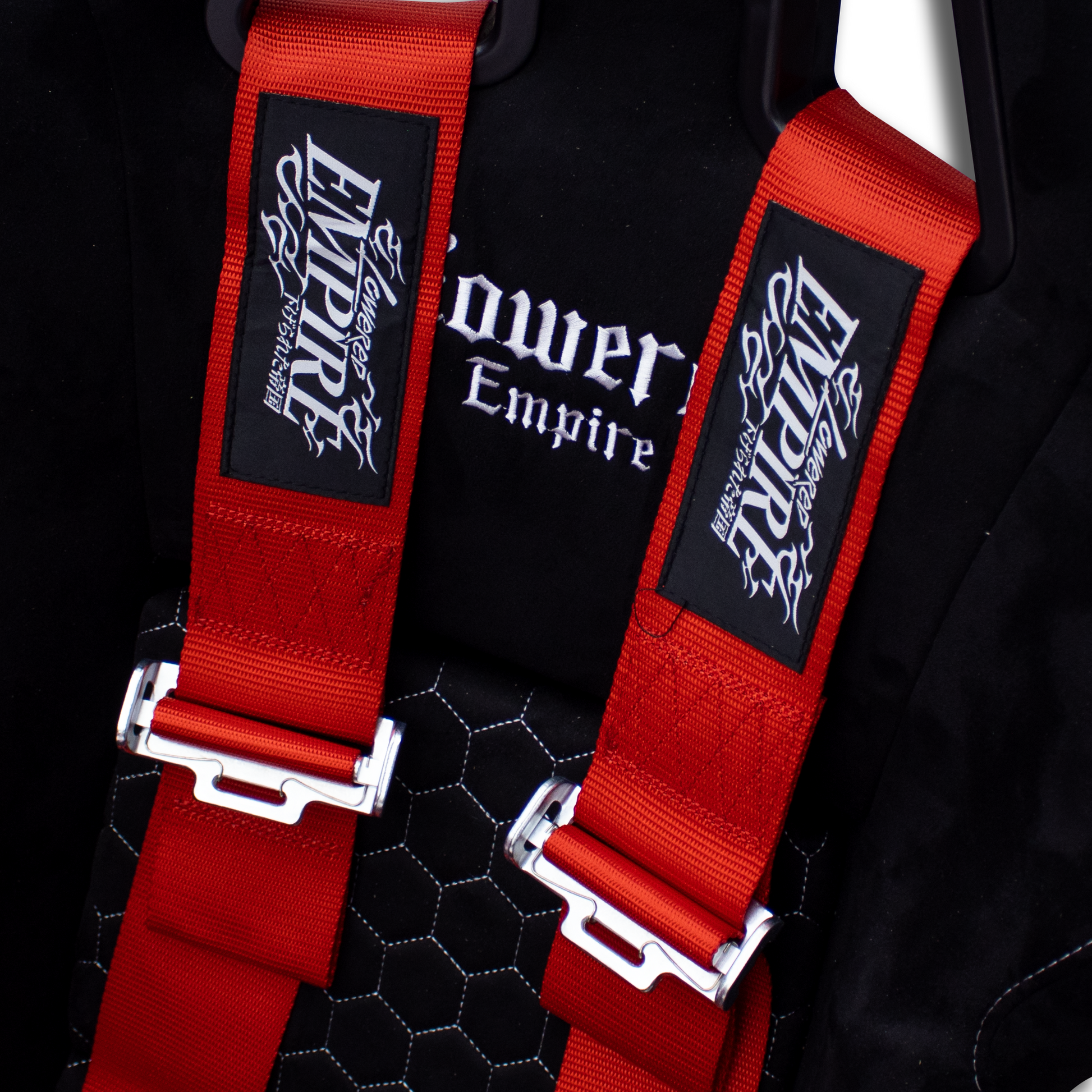 Lowered Empire Flamed Harness Belt- Red - 2