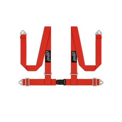 Lowered Empire Flamed Harness Belt- Red