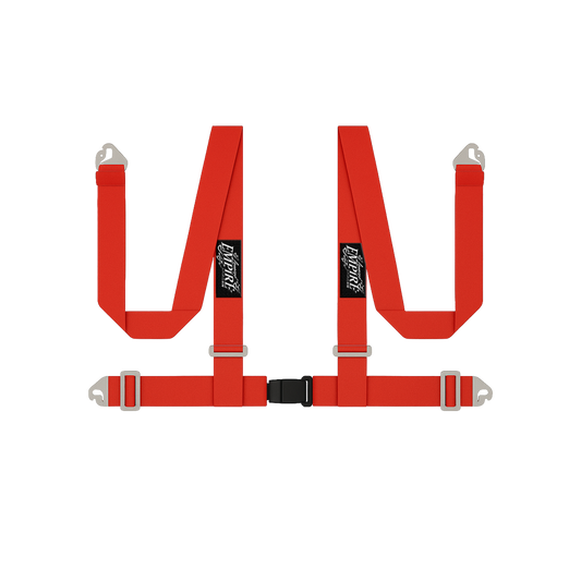 Lowered Empire Flamed Harness Belt- Red