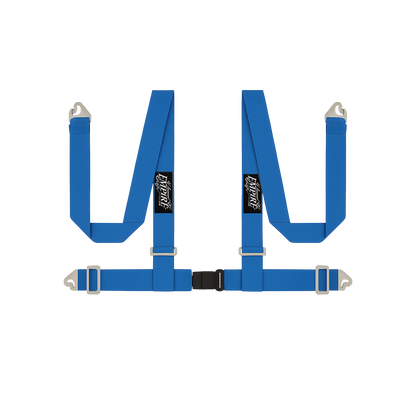 Lowered Empire Flamed Harness Belts- Blue