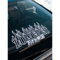 Lowered Empire Flames Banner 22’’x10 - White