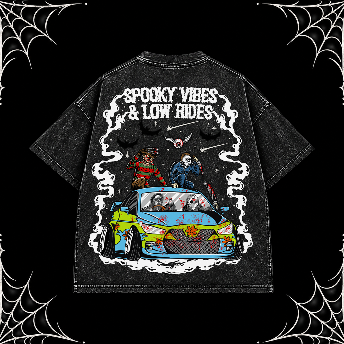 *Halloween* Spooky Vibes And Low Rides Tee