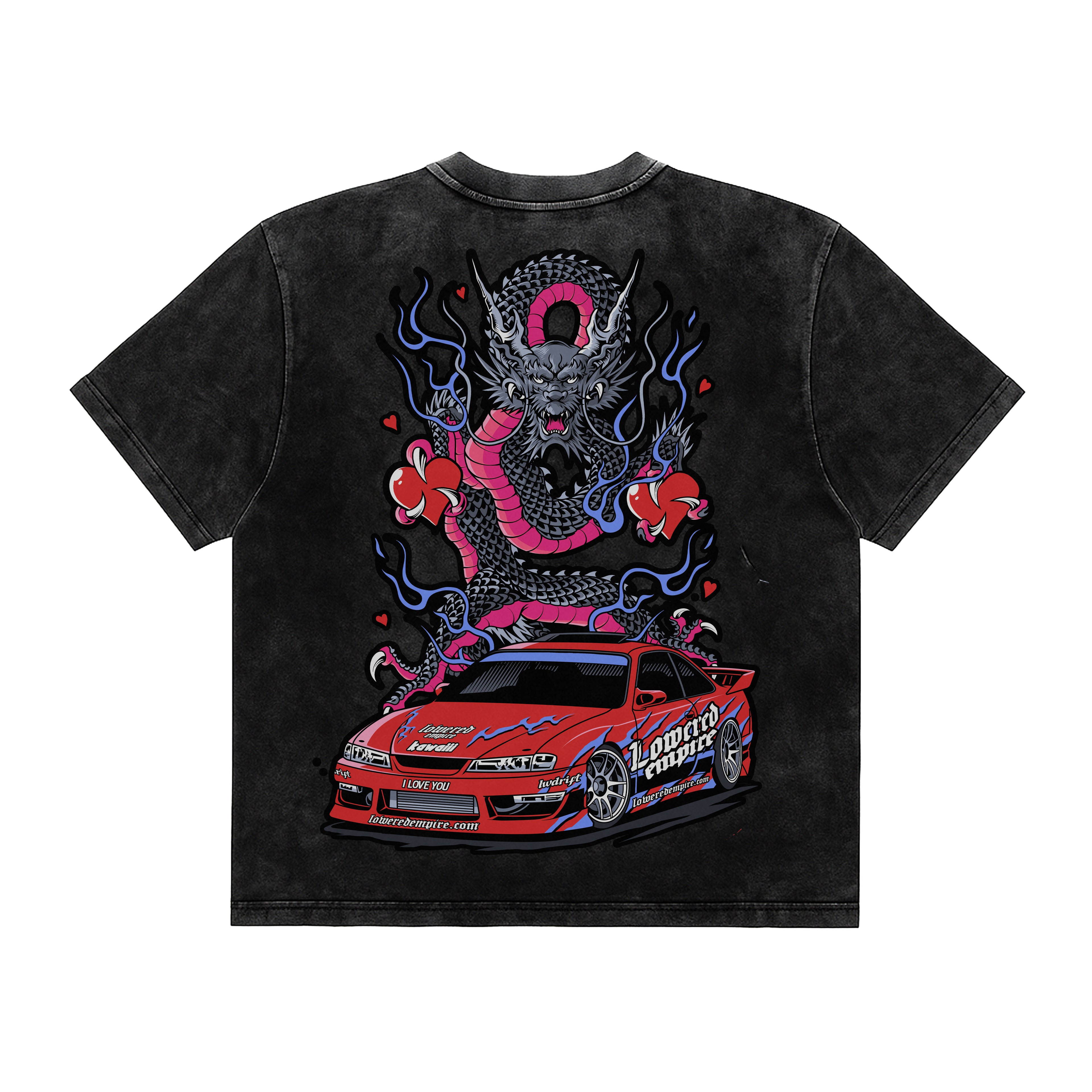 Love In The Fast Lane Heavyweight Vintage Tee - Valentine's