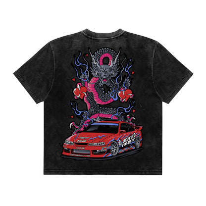 Love In The Fast Lane Heavyweight Vintage Tee - Valentine's