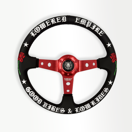 Red O.G. Good Vibes OG-4 Steering Wheel 350mm