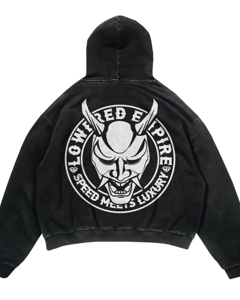 Lowered Empire Acid Wash OG Logo Hoodie