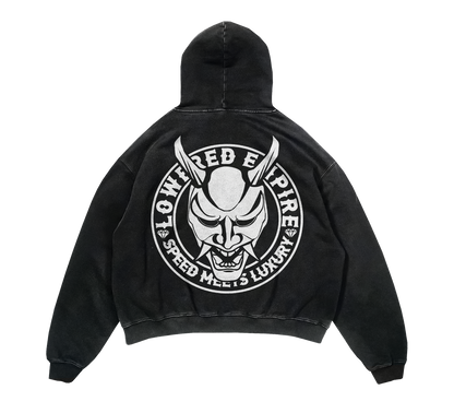 Lowered Empire Acid Wash OG Logo Hoodie