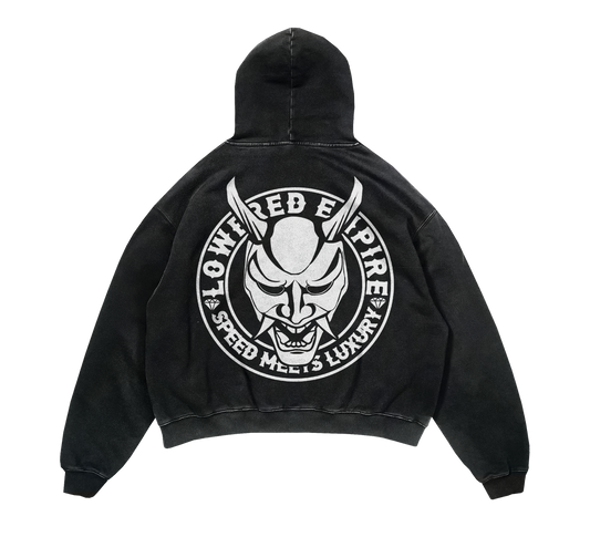 Lowered Empire Acid Wash OG Logo Hoodie