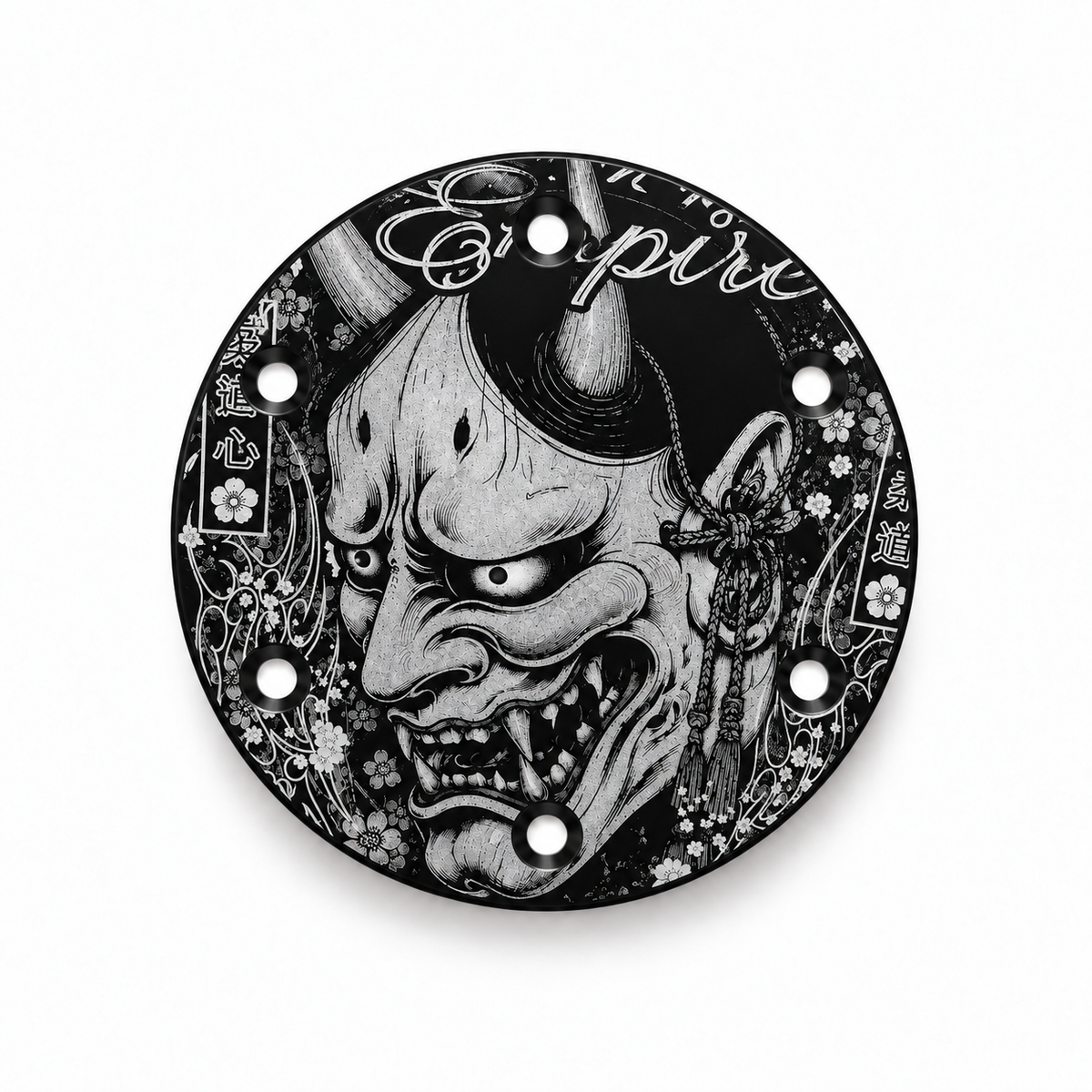 Oni Empire horn delete plate - Black