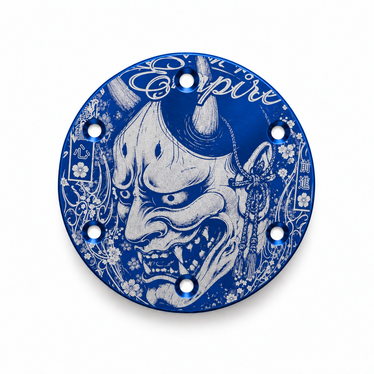 Oni Empire horn delete plate - Blue