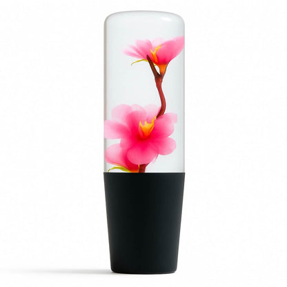 Pink Azalea Clear Flower Shift Knob 6’’ | Universal Manual Car Shifter