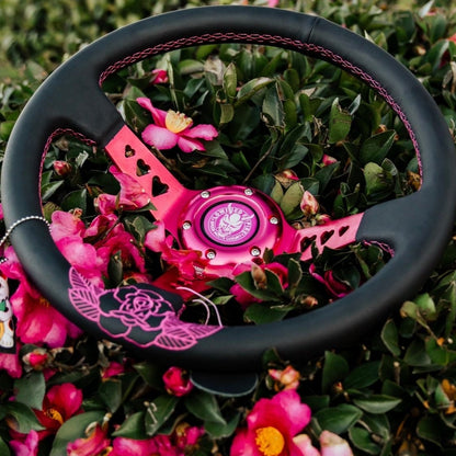Pink Roses PR-2 Steering Wheel 350mm - Steering wheels