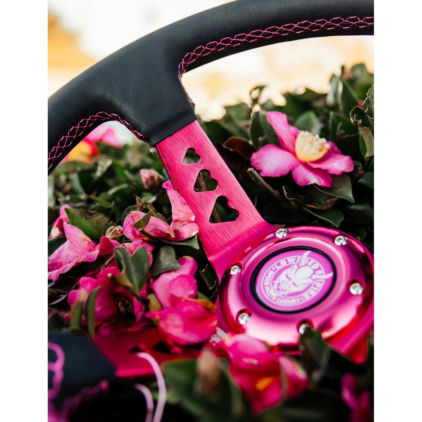 Pink Roses PR-2 Steering Wheel 350mm - Steering wheels