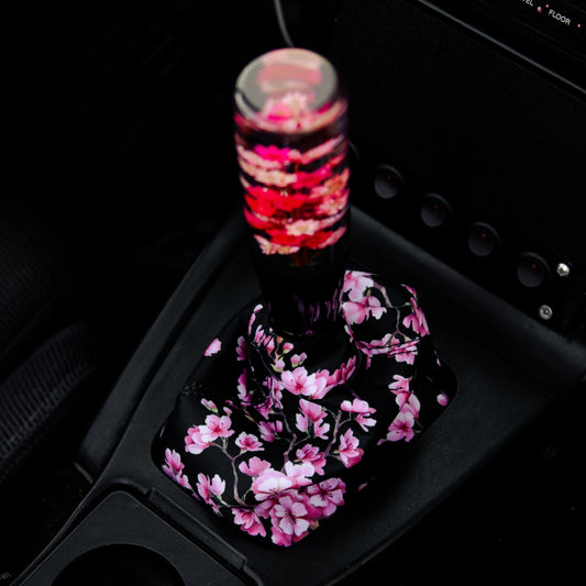 Pink Sakura Flowers Shift Boot | Interior Gear Boot Replacement