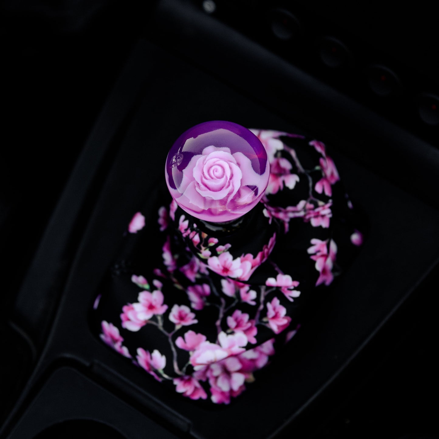 Pink Sakura Flowers Shift Boot | Interior Gear Boot Replacement