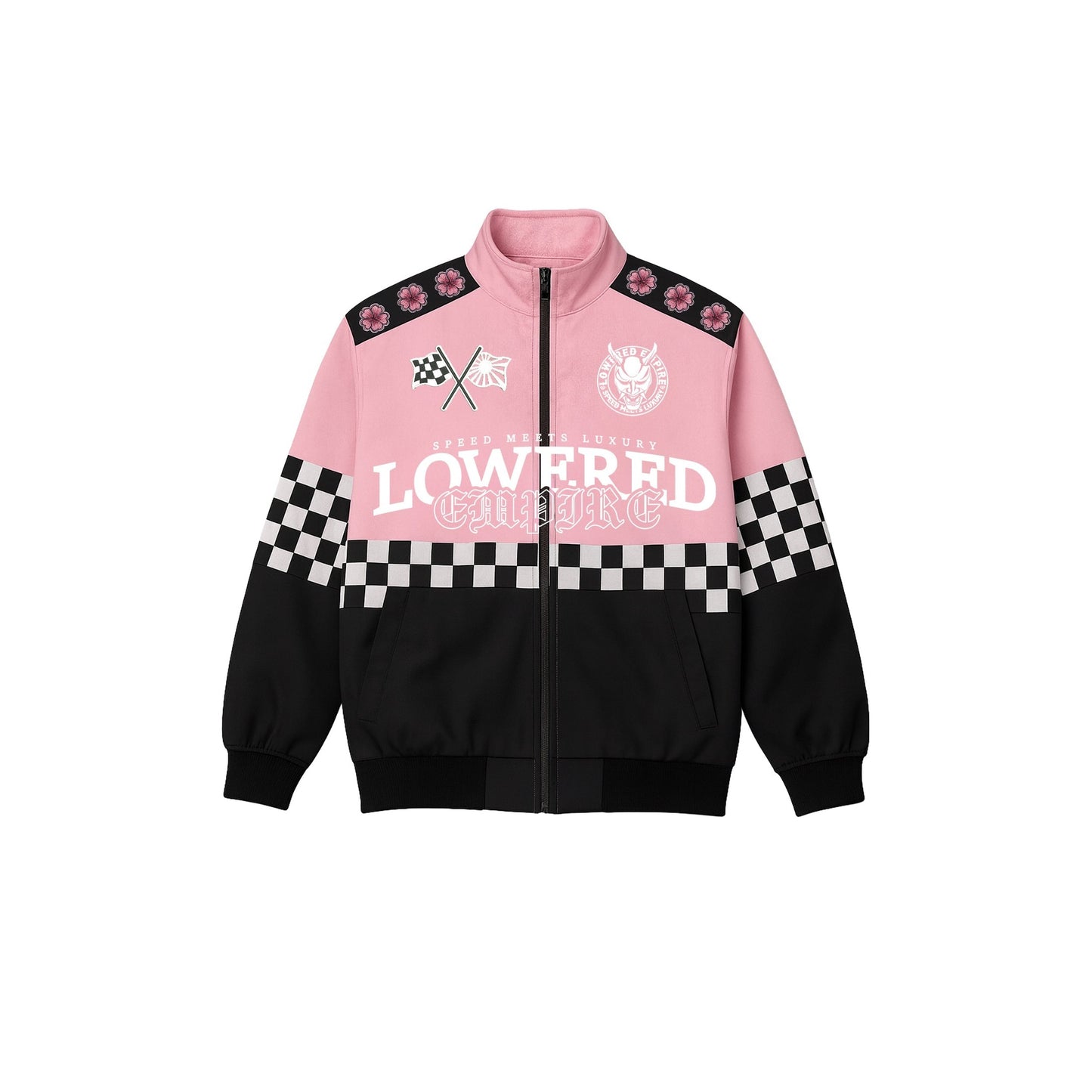 Pink Sakura Racing Checkered Jacket