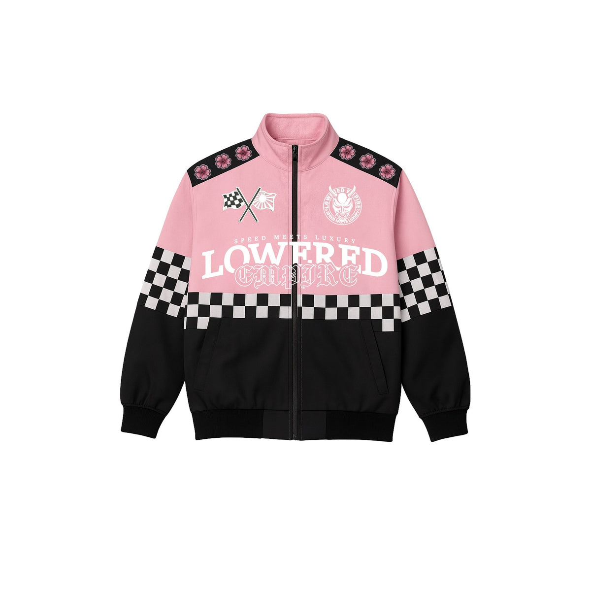 Pink Sakura Racing Checkered Jacket – Loweredempire