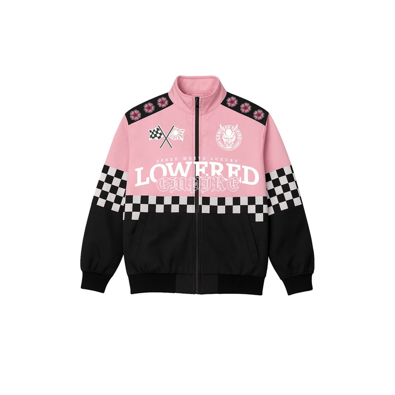 Pink Sakura Racing Checkered Jacket