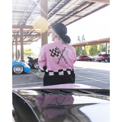 Pink Sakura Racing Checkered Jacket