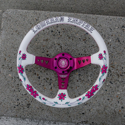 Pink Sakuras In The Sky SK-3 Steering Wheel 350mm - Steering wheels