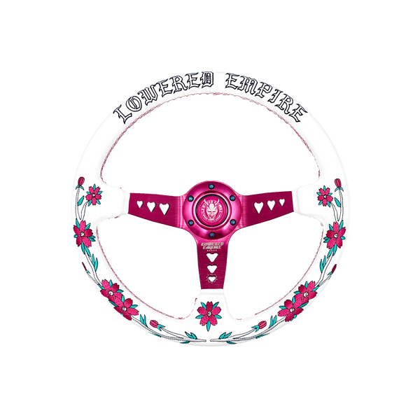 Pink Sakuras In The Sky SK-3 Steering Wheel 350mm