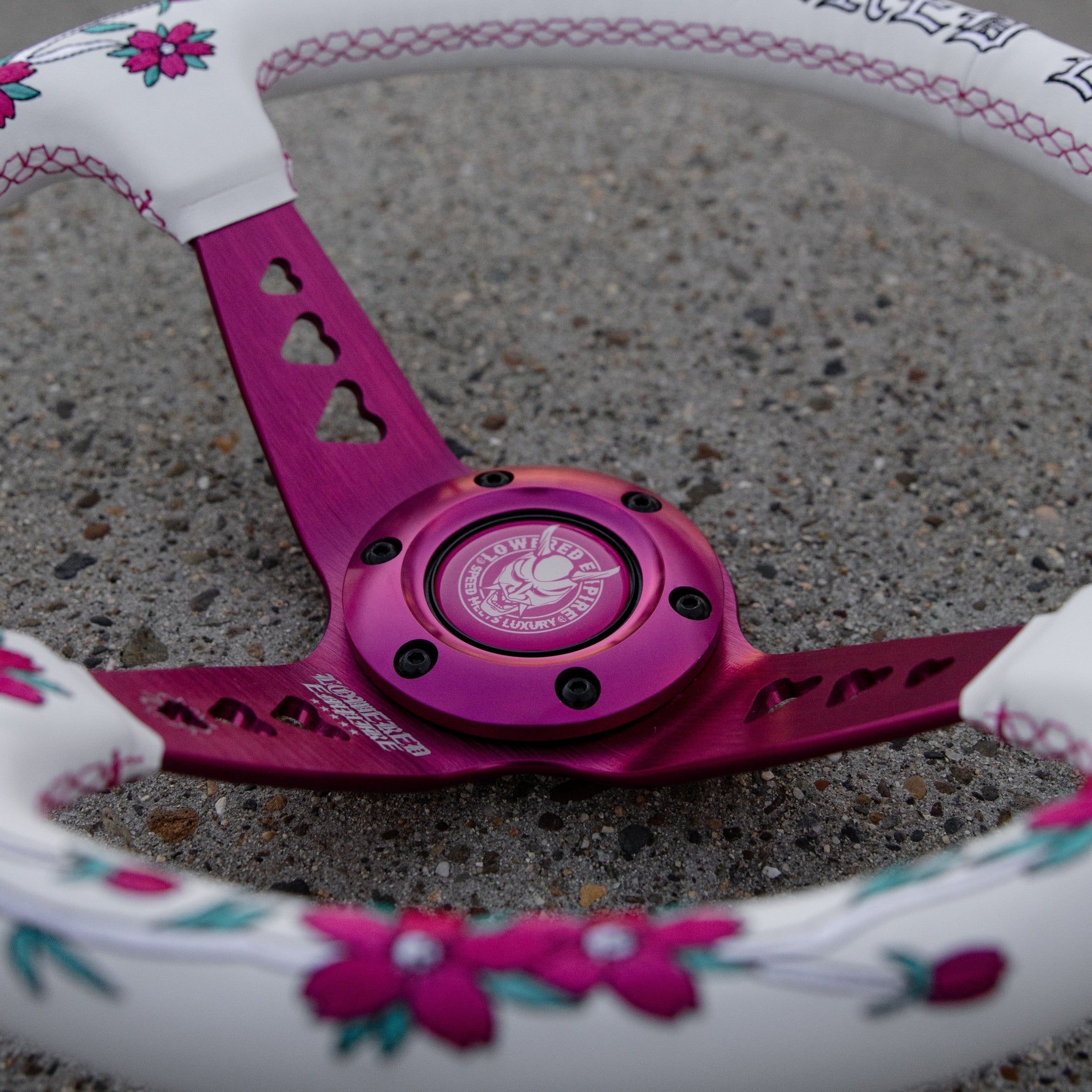 Pink Sakuras In The Sky SK-3 Steering Wheel 350mm- Lowered Empire