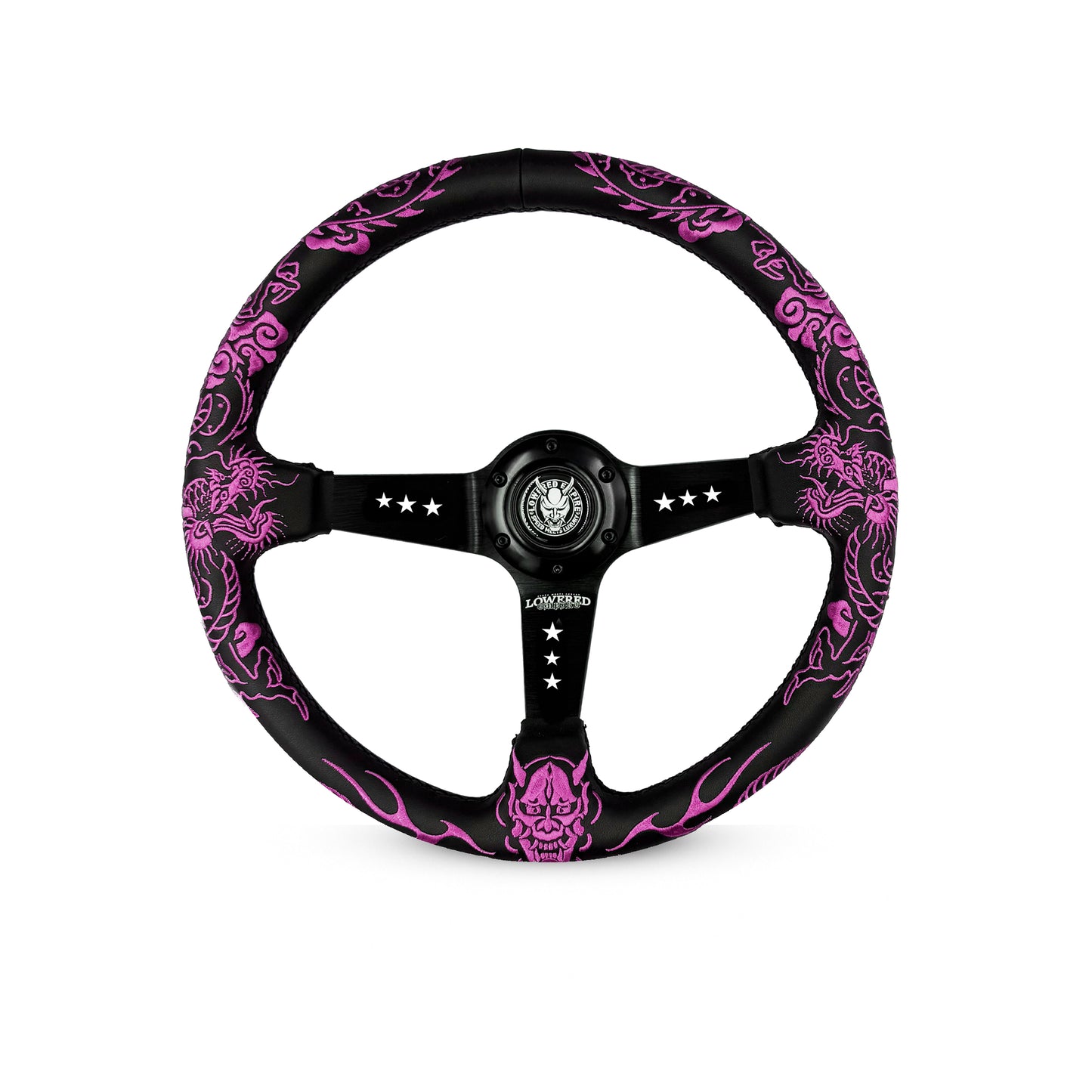 Pink Dragon’s Curse Steering Wheel 350mm X Lowered Empire