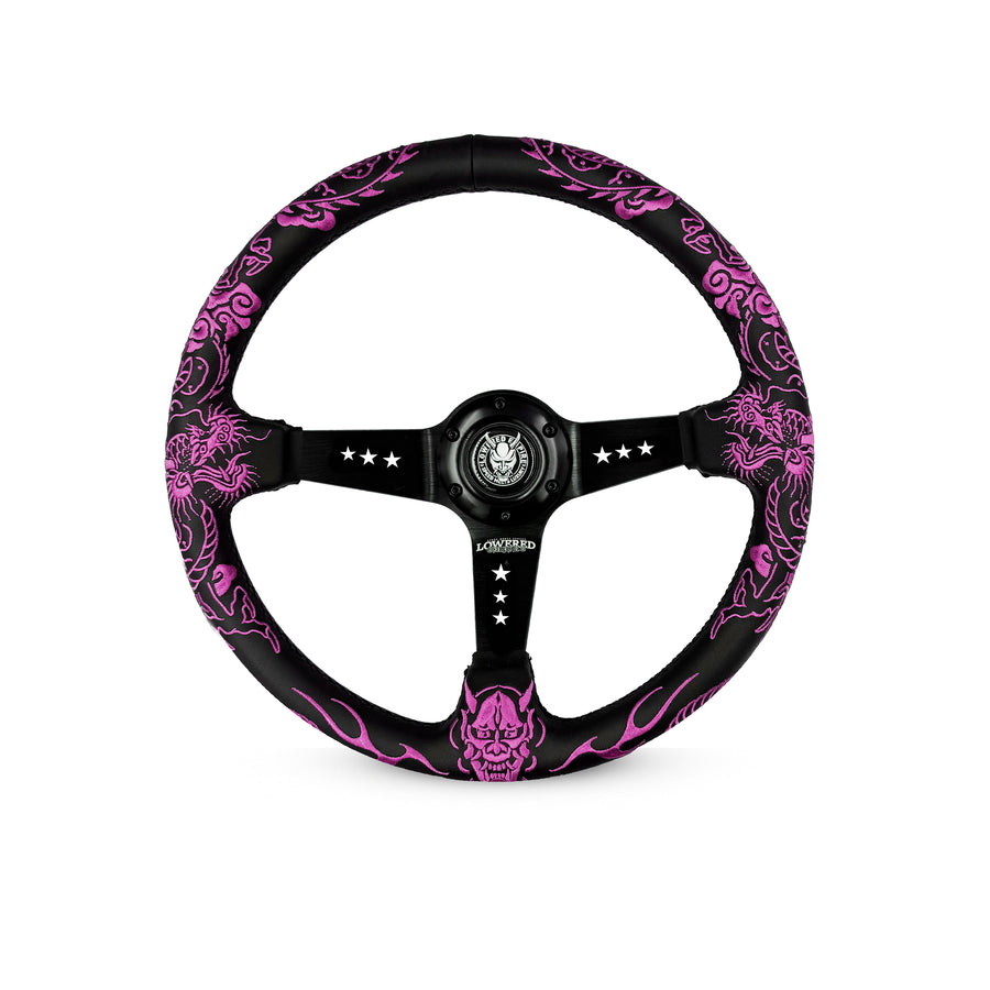 Pink Dragon’s Curse Steering Wheel 350mm X Lowered Empire