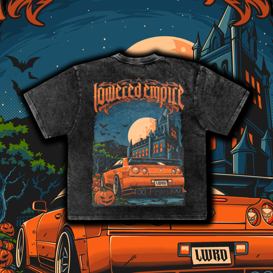 * Halloween *R34 Spooky Nights  Washed Premium Tee