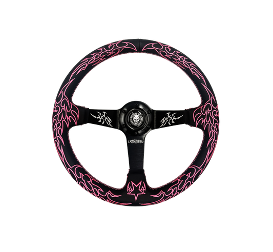 Fusia Pink Cybersigilism Street CS-3 Steering Wheel 350mm