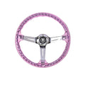 Pink Rider Rakkī JDM DR-1 Steering Wheel 350mm - Lowered Empire
