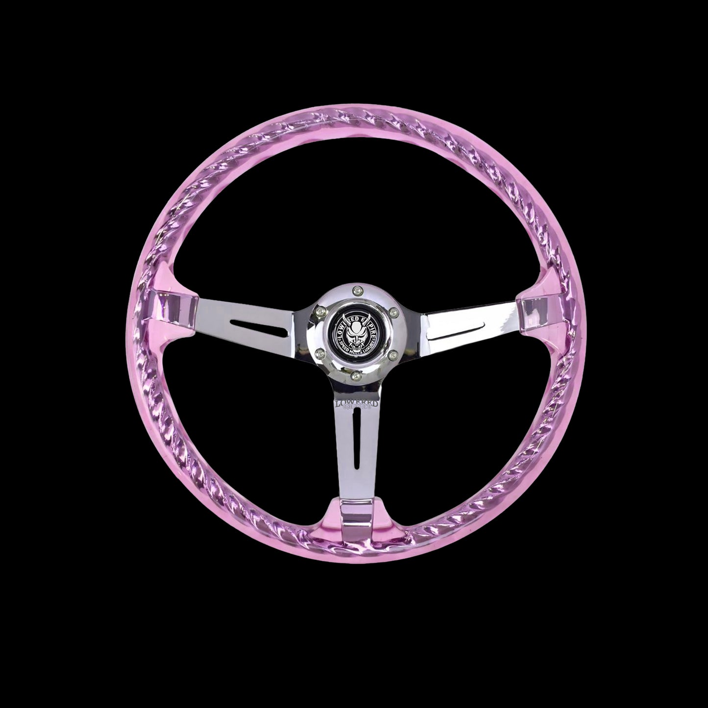 Pink Rider Rakkī JDM DR-1 Steering Wheel 350mm - Lowered Empire