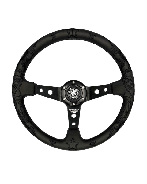 The Black Reaper Steering Wheel Premium Leather