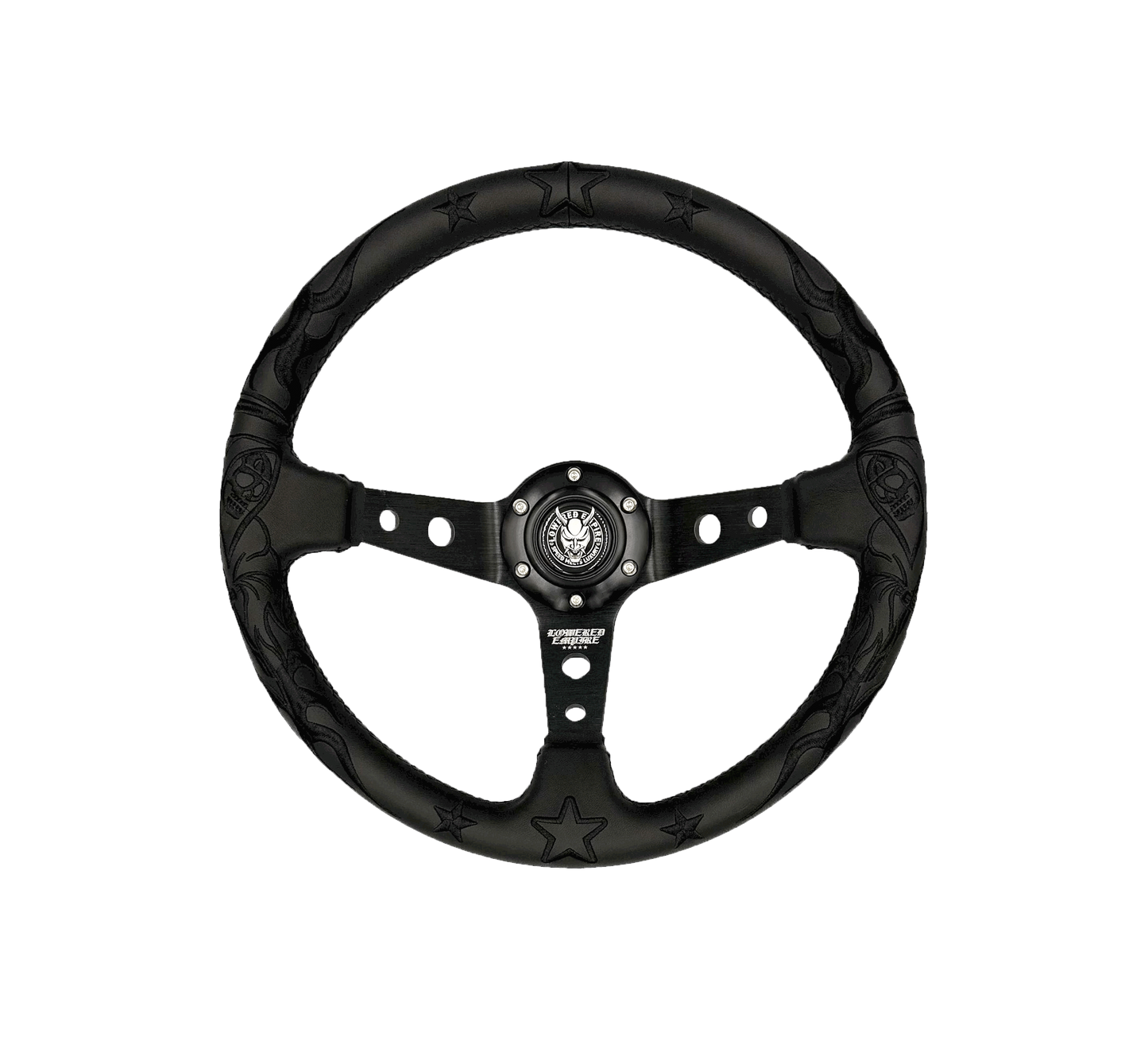 The Black Reaper Steering Wheel Premium Leather