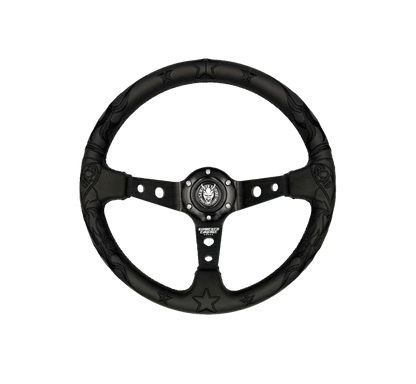 The Black Reaper Steering Wheel Premium Leather