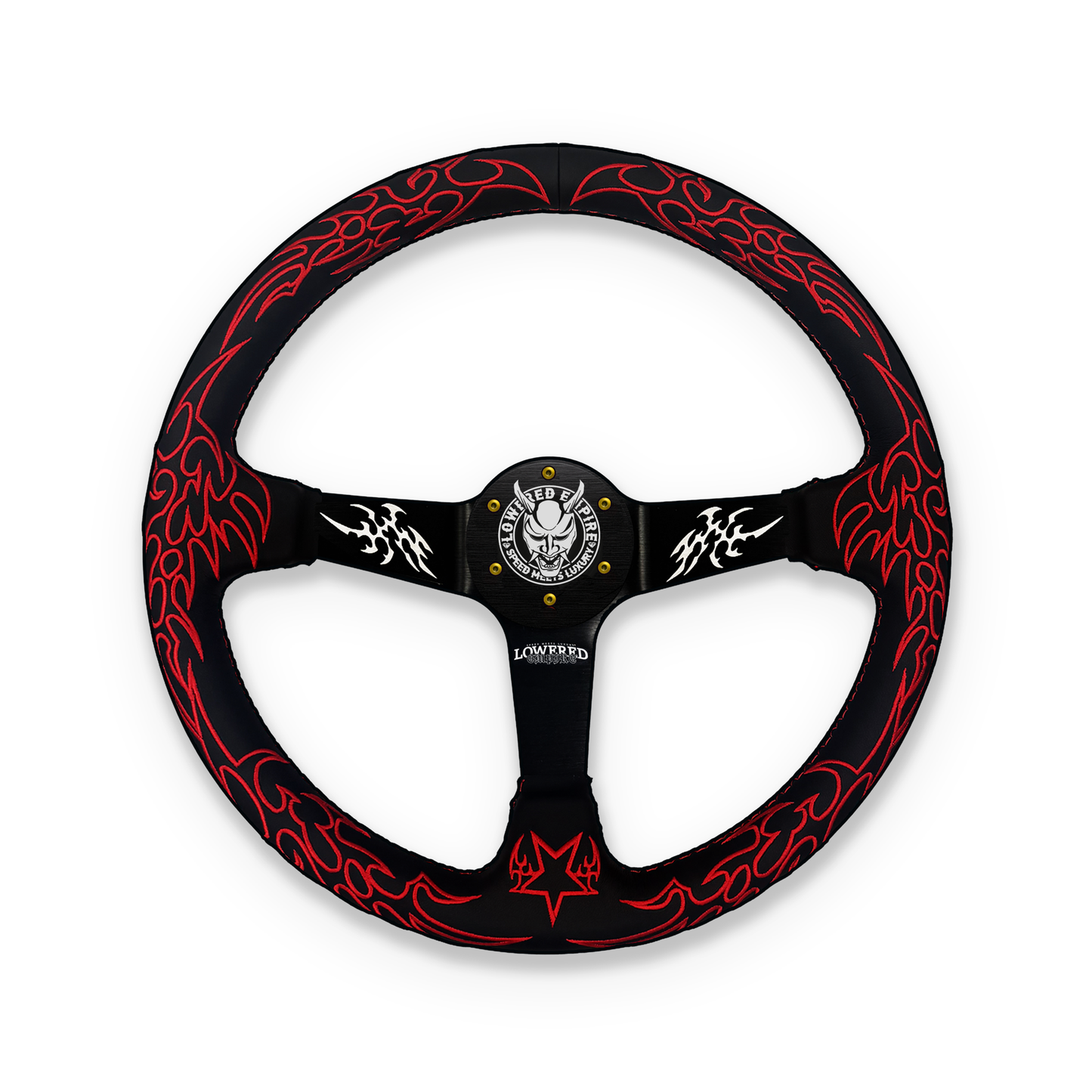 Red Cybersigilism Street CS-5 Steering Wheel 350mm - Steering wheels