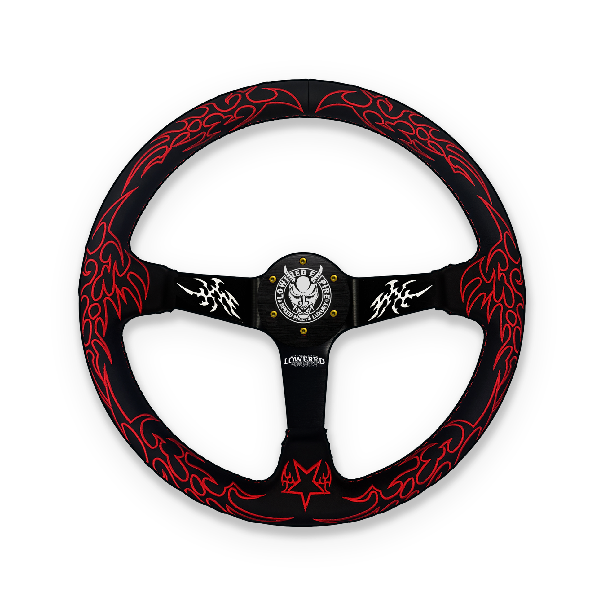 Red Cybersigilism Street CS-5 Steering Wheel 350mm - Steering wheels