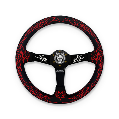 Red Cybersigilism Street CS-5 Steering Wheel 350mm - Steering wheels
