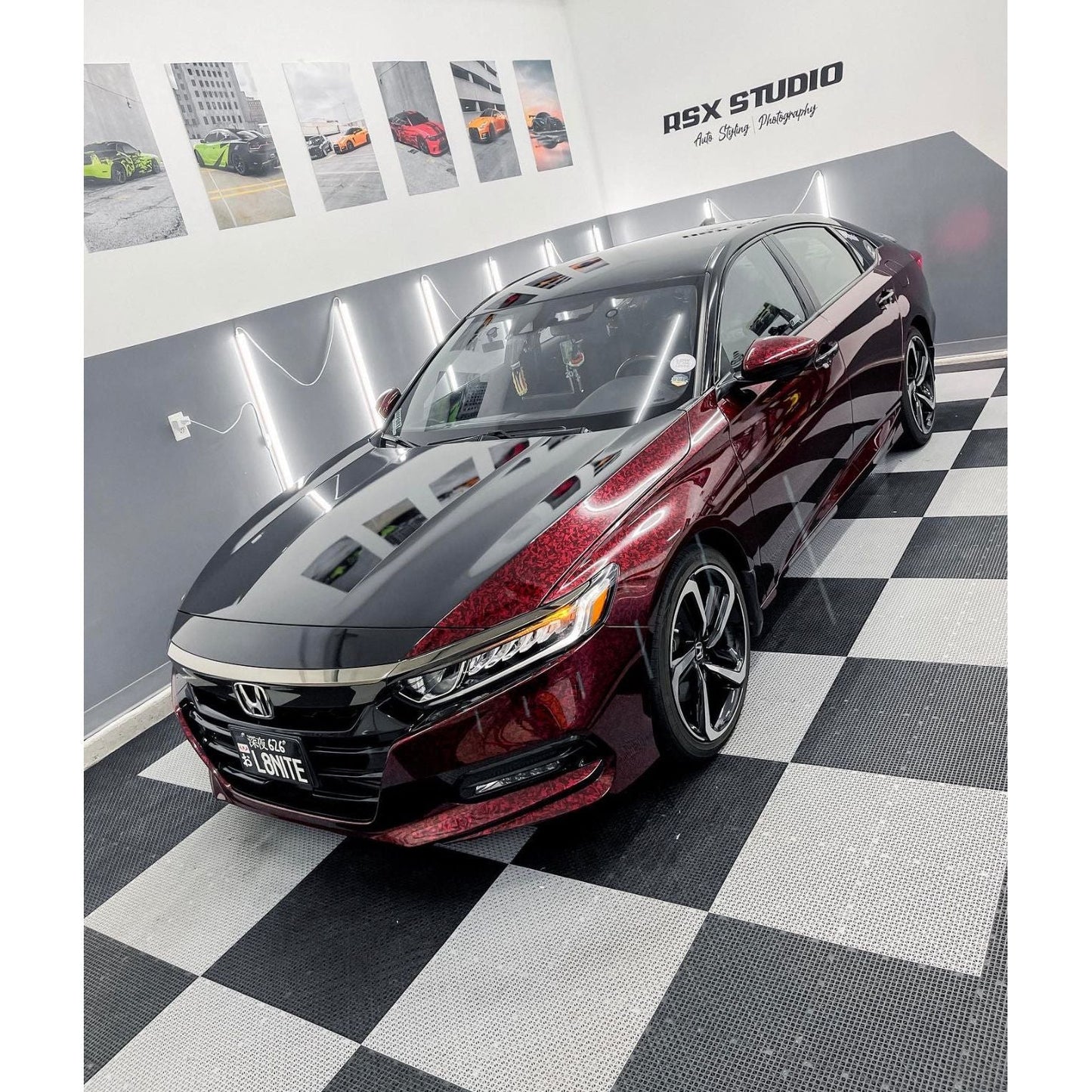 Red Forged Carbon Full Roll - FULL ROLL 5X59 FEET